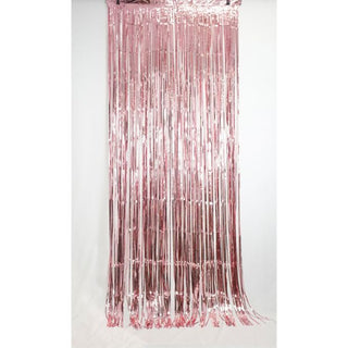 Foil Curtain - Metallic Light Pink