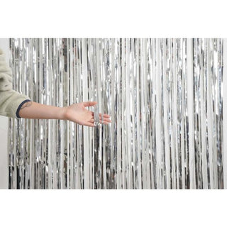 Foil Curtain - Metallic Silver - BAM Party and Events