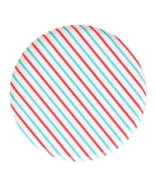 Oh Happy Day Cherry & Sky Stripes Large Plates