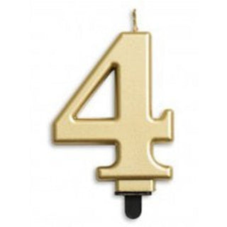 Gold Number Candle - BAM Party and Events