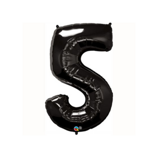 Giant Onyx Black Number Balloon (discontinued) - BAM Party and Events