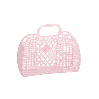 Pink Sunjellies Retro Basket - Small - BAM Party and Events
