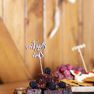 Wooden Buffet Signs - BAM Party and Events