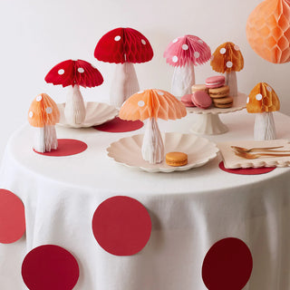 Honeycomb Toadstool Decorations - BAM Party and Events