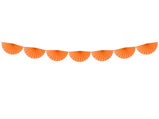 Orange Tissue Garland - BAM Party and Events