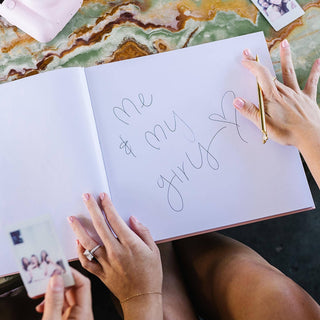Linen Guest Book - Forever + Always