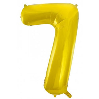 Giant Gold Number Foil Balloon - INFLATED