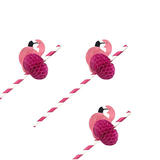 Flamingo Paper Straws