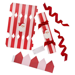 DIY Vintage Santa Crackers with Velvet Ribbon