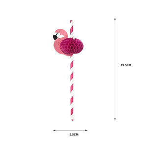 Flamingo Paper Straws