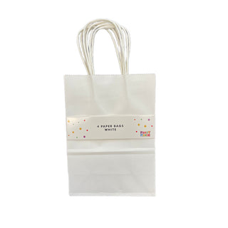 White Party Bags 4Pk