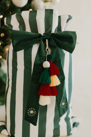 Heirloom Santa Sack - Evergreen Stripe