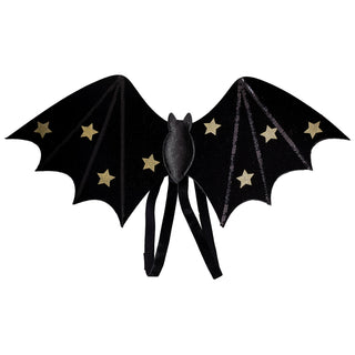 Black Sparkle Bat Wings