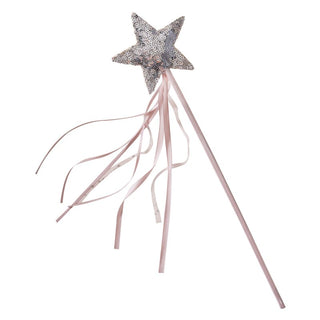 Pink & Silver Star Fairy Wand