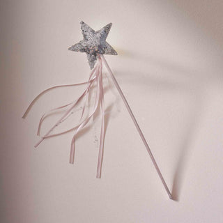 Pink & Silver Star Fairy Wand