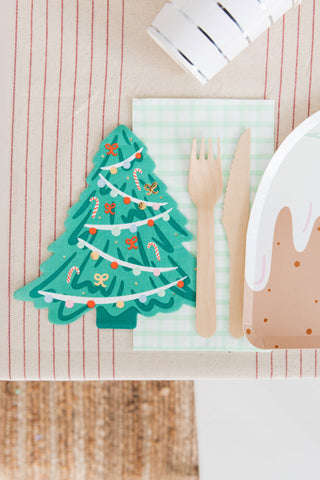 Baking Spirits Bright Christmas Tree Large Napkins