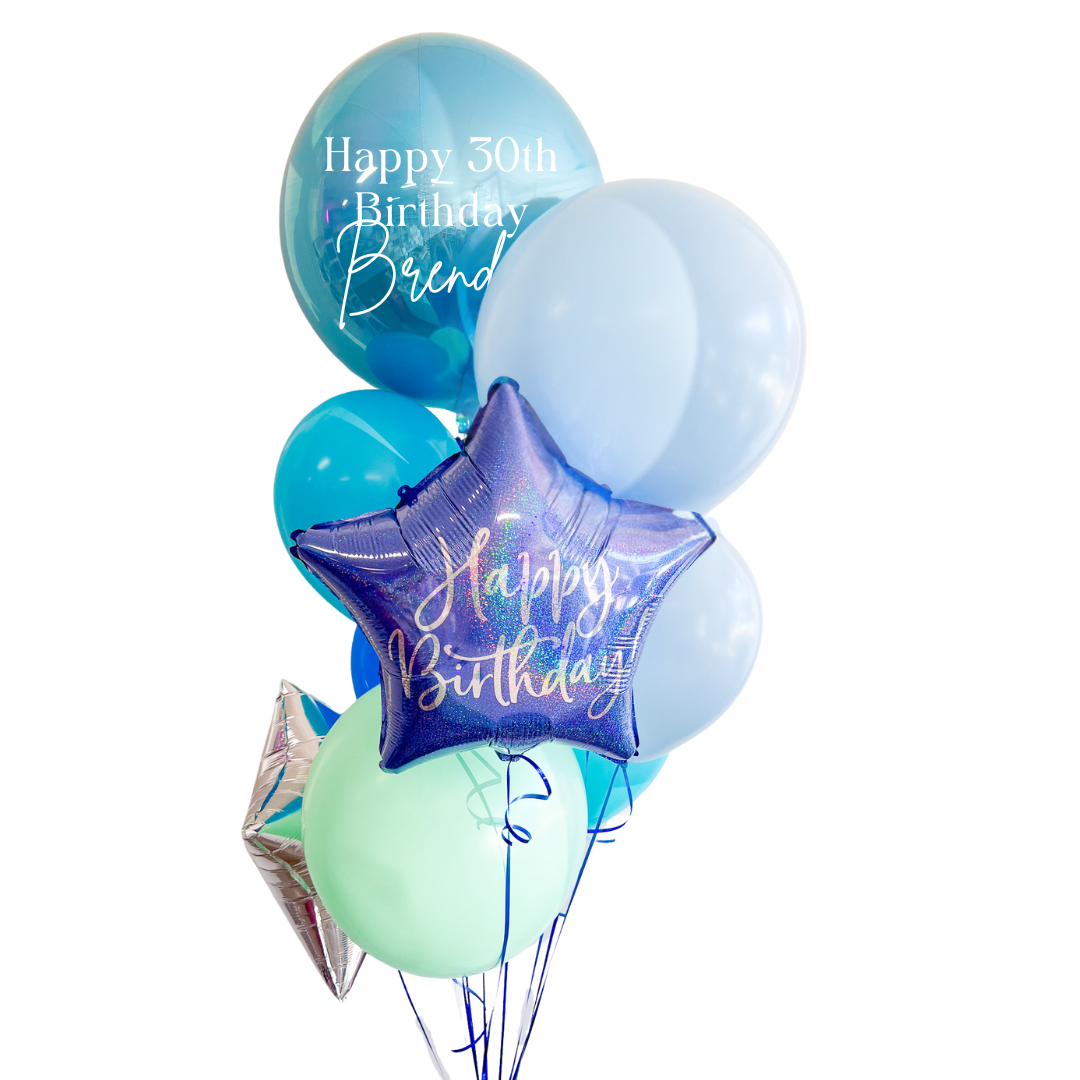 Mega Personalised Balloon Bunch - Choose Your Own Colours