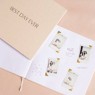 Linen Guest Book - Best Day Ever - BAM Party and Events