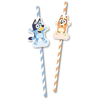 Bluey & Bingo Paper Straws