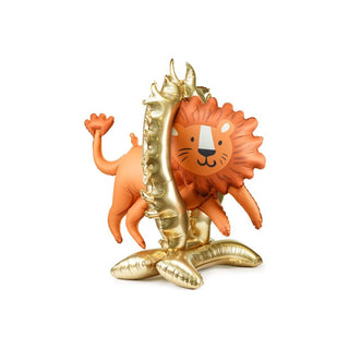 Circus Lion Foil Balloon - Standing Balloon - BAM Party and Events