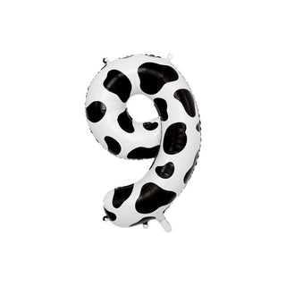 Giant Cow Print Number Balloon