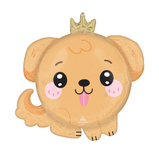 Kawaii Roly Poly Puppy Foil Balloon