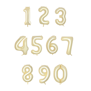 Giant Luxe Gold Number Foil Balloon