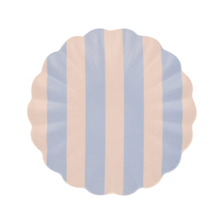 Stripy Reusable Bamboo Small Plates (Pack of 6)