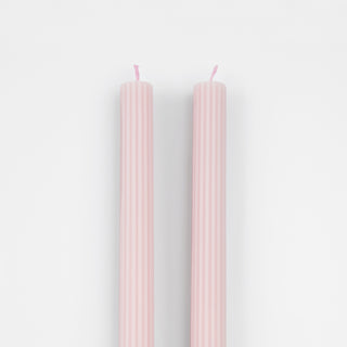 Cotton Candy Pink Table Candles