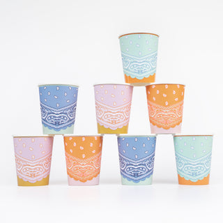 Western Bandana Cups