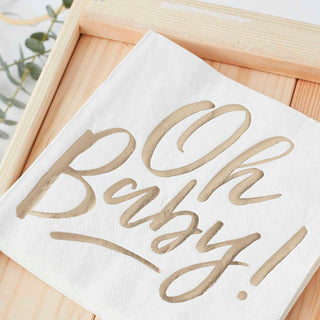 Oh Baby! Baby Shower Napkins