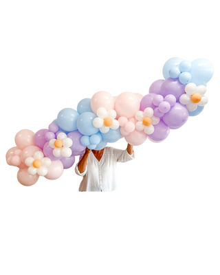 Pastel Daisy Grab + Go Balloon Garland