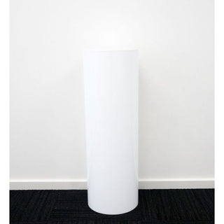 White Cylinder Cake Stand Plinth HIRE