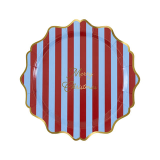 Striped Merry Christmas Side Plates