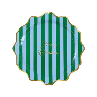 Striped Merry Christmas Side Plates