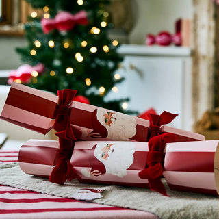 DIY Vintage Santa Crackers with Velvet Ribbon