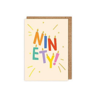 'Ninety!' Birthday Card