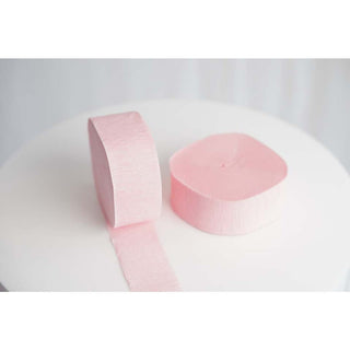 Baby Pink Crepe Streamer Roll