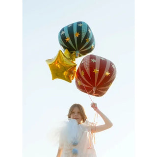 Green Starry Ball Foil Balloon - BAM Party and Events