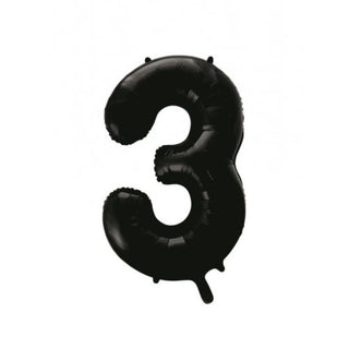 Giant Black Number Foil Balloon