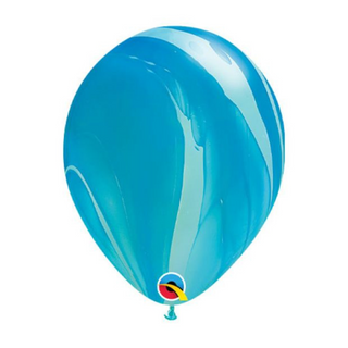 28cm Latex Balloon - Blue SuperAgate