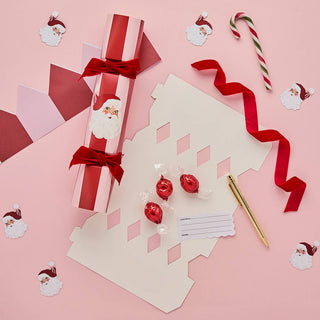 DIY Vintage Santa Crackers with Velvet Ribbon