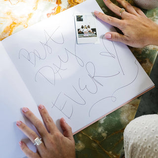 Linen Guest Book - Forever + Always