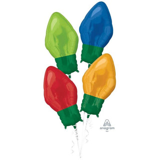 Christmas Light Bulb Balloon Set