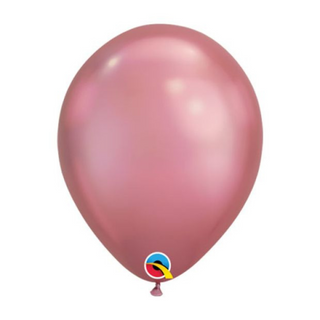 28cm Latex Balloon - Chrome Mauve