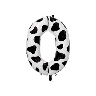 Giant Cow Print Number Balloon