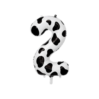 Giant Cow Print Number Balloon