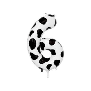 Giant Cow Print Number Balloon