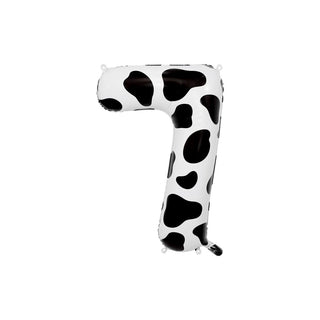 Giant Cow Print Number Balloon