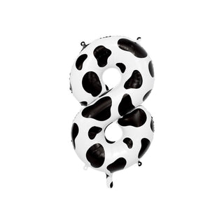 Giant Cow Print Number Balloon